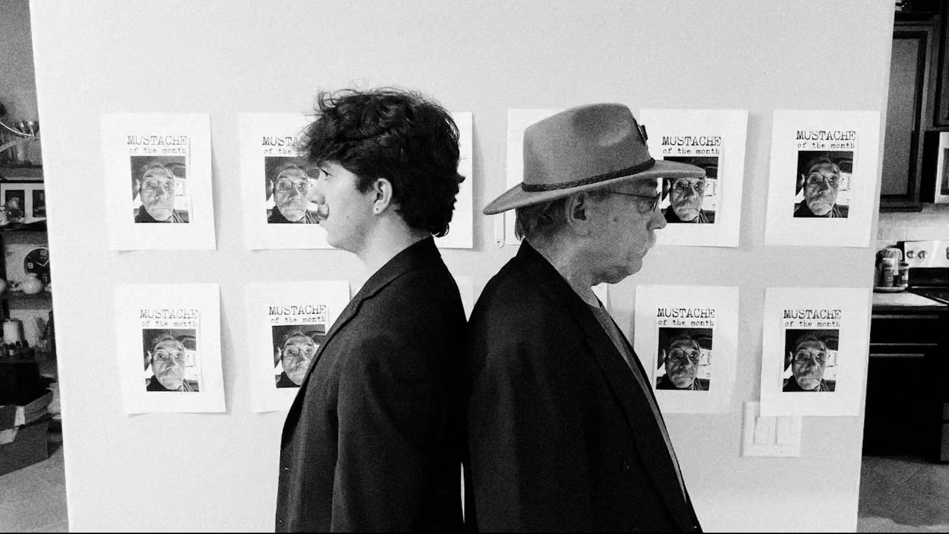 The Mustache Mob backdrop