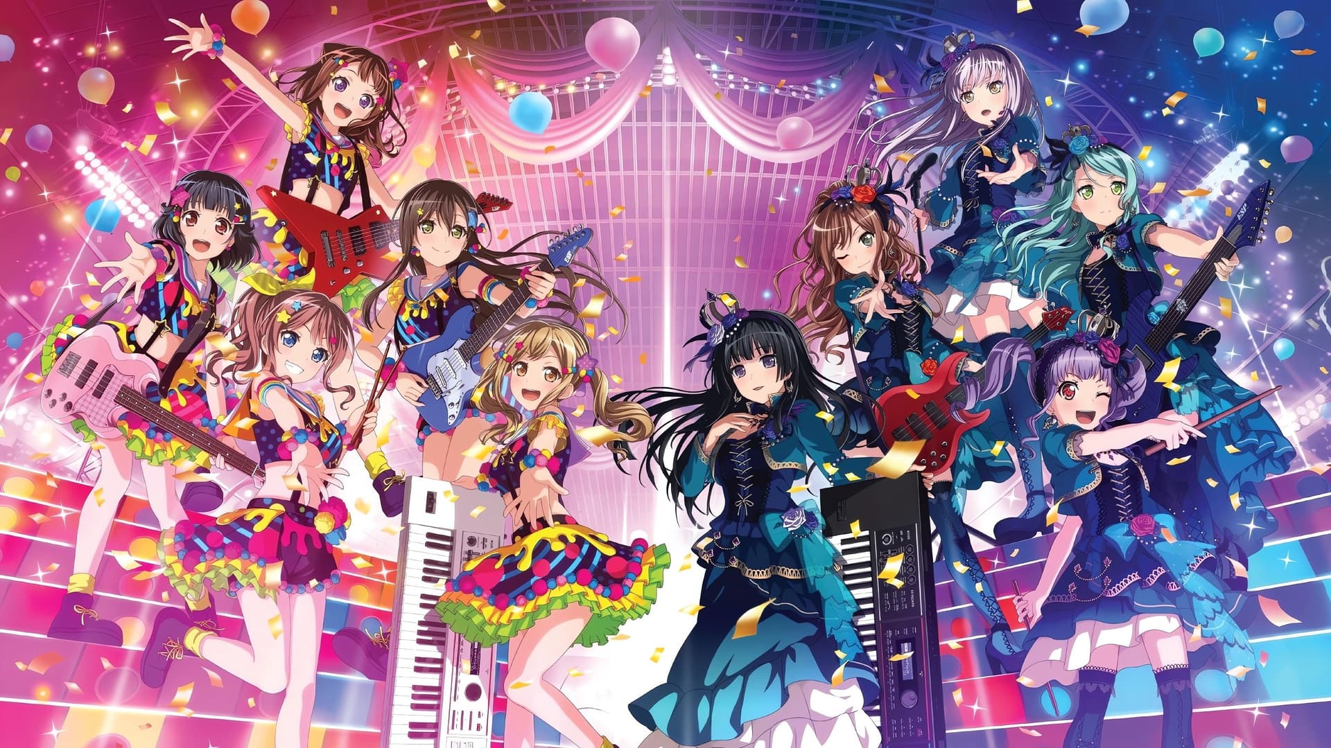 BanG Dream! 5th☆LIVE Day1：Poppin'Party HAPPY PARTY 2018! backdrop