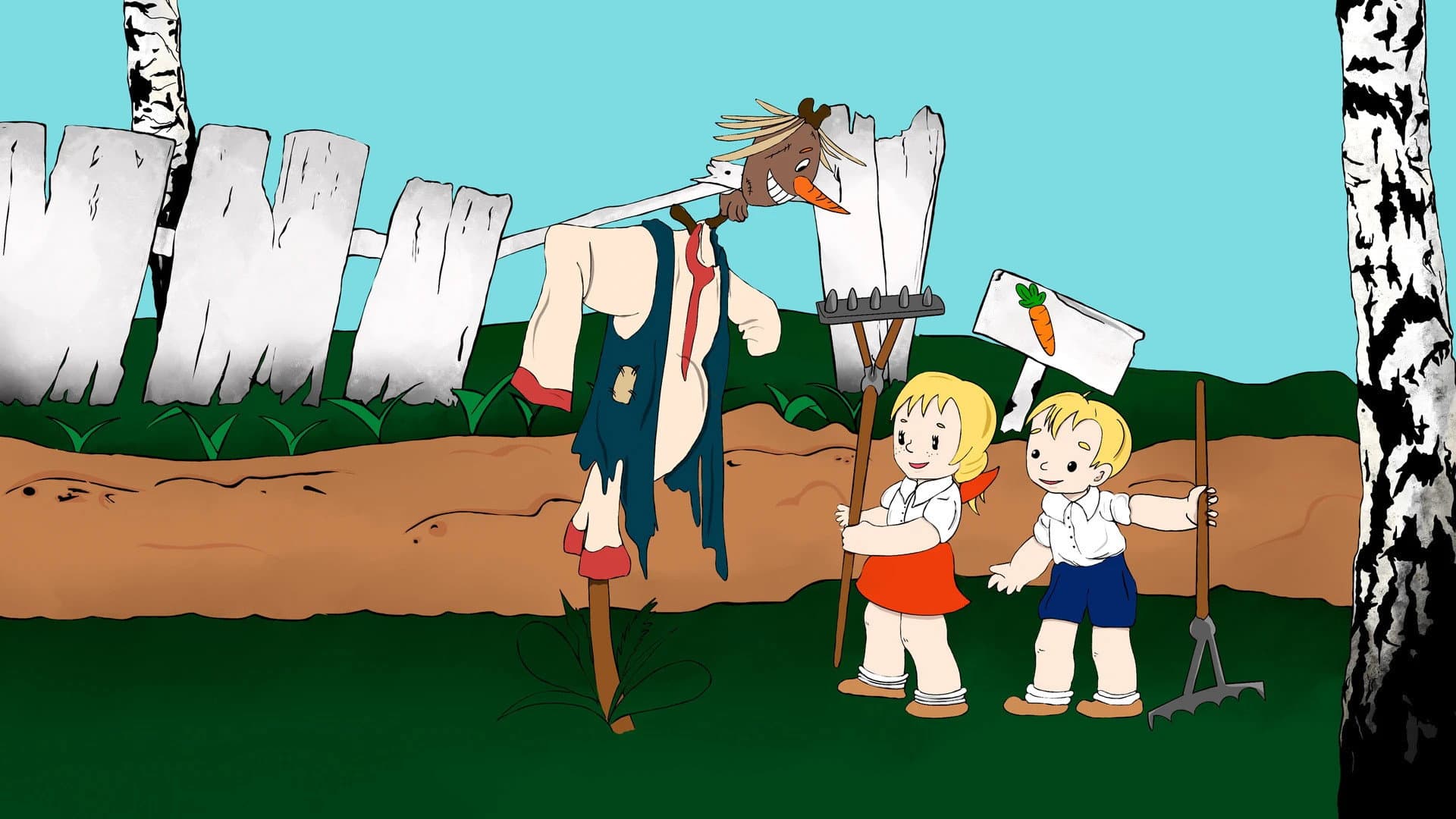 A Lively Market Garden backdrop