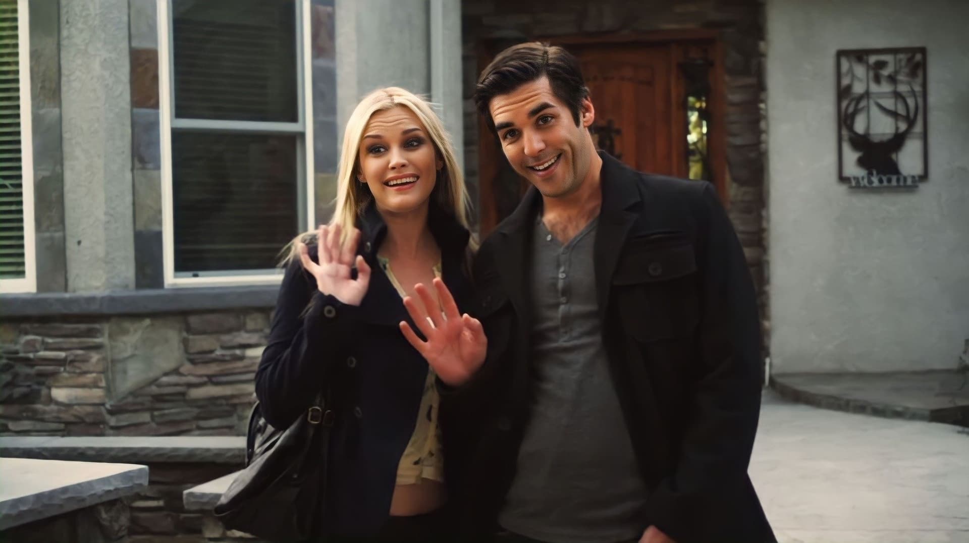 Holiday Engagement backdrop