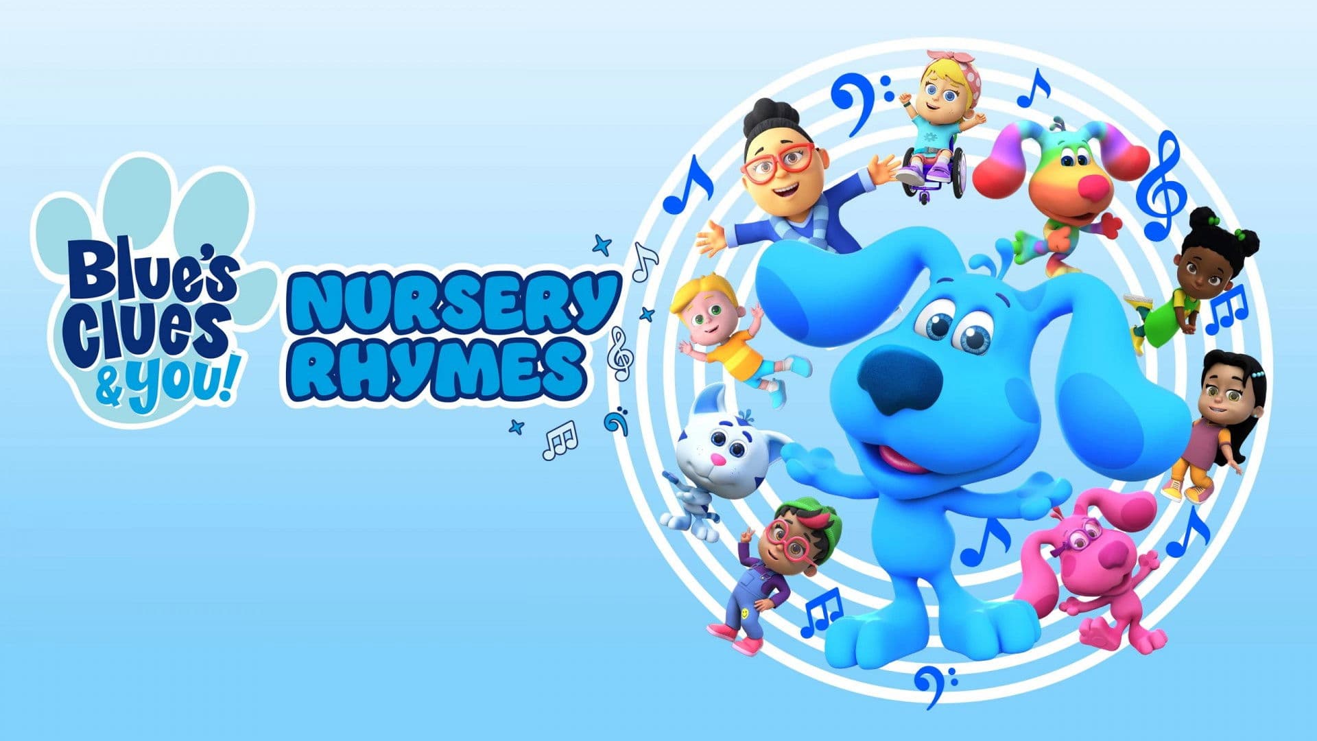 Blue's Clues and You! Nursery Rhymes backdrop