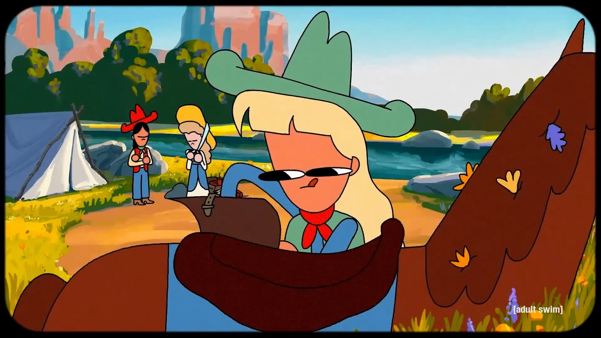 Cowgirlies 02: Escort the Lover backdrop