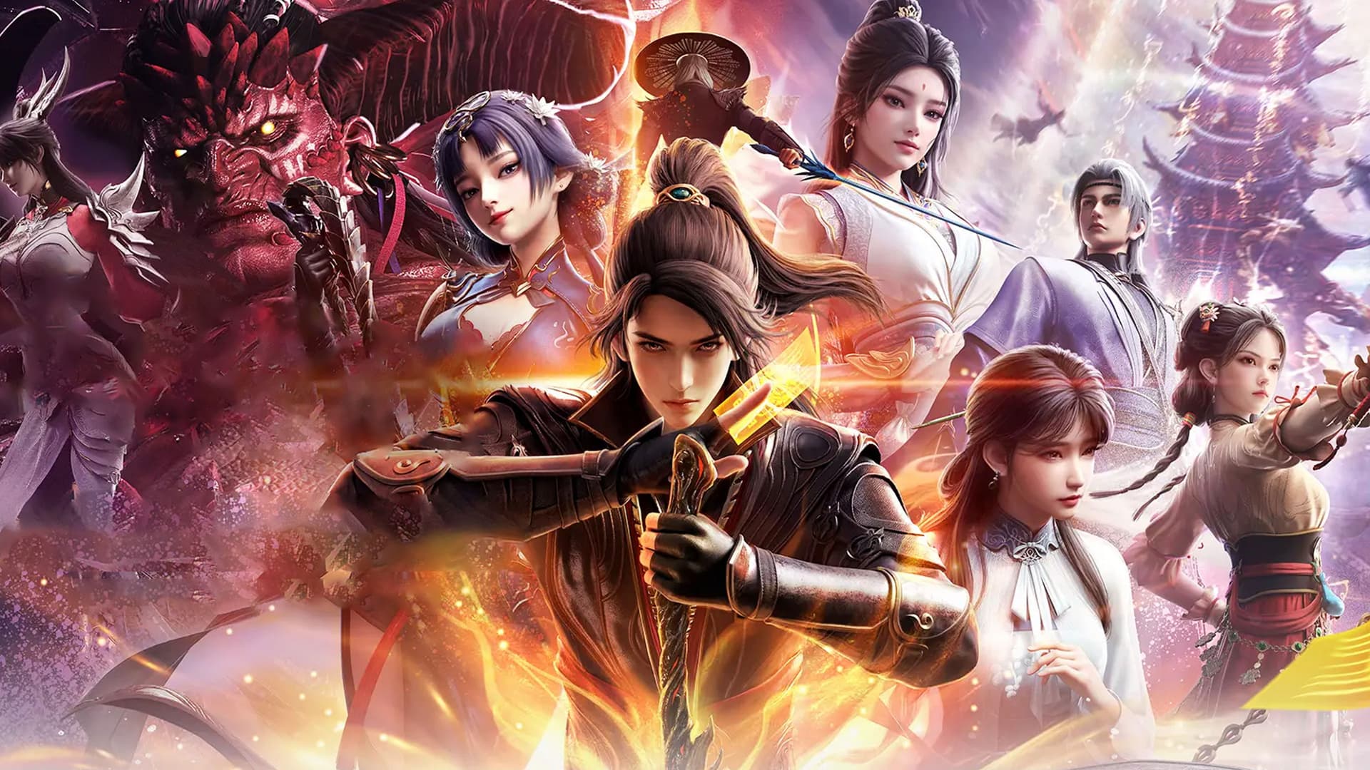 The Gate Of Mystical Realm backdrop