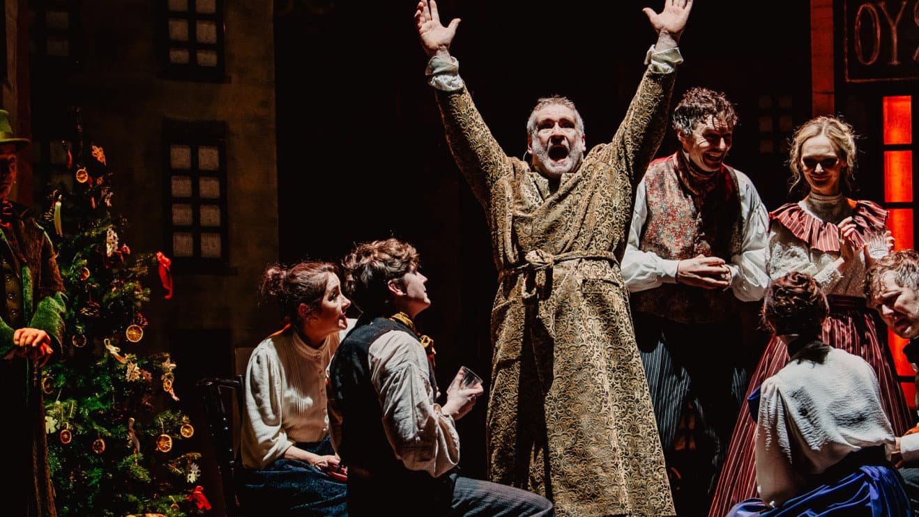 The Lyric Theatre: A Christmas Carol backdrop