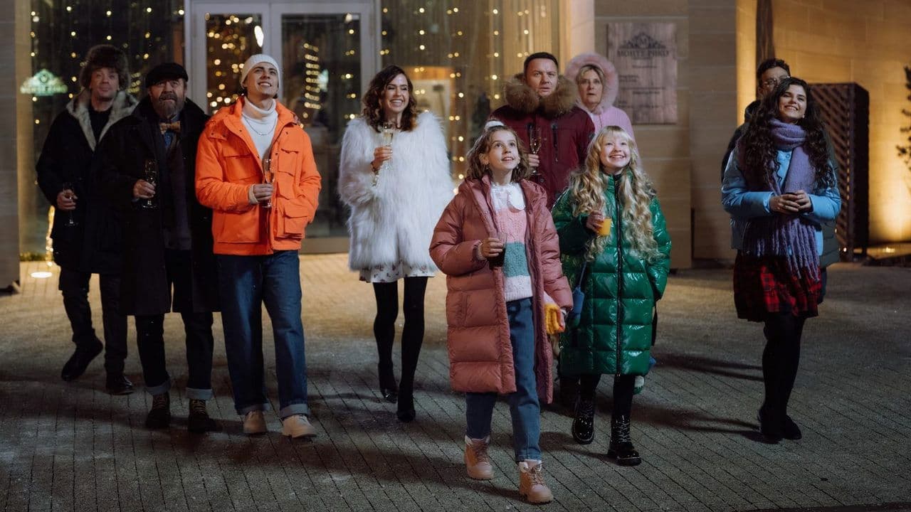 Daddy's Daughters. New Year backdrop