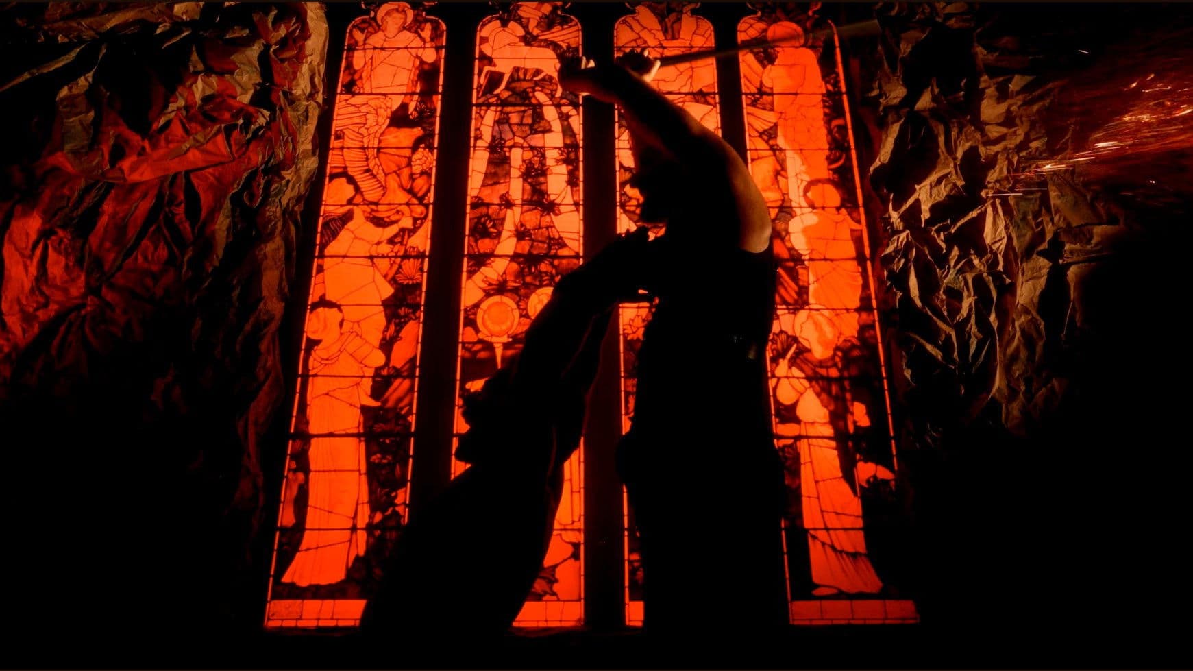 The VelociPastor 2 backdrop