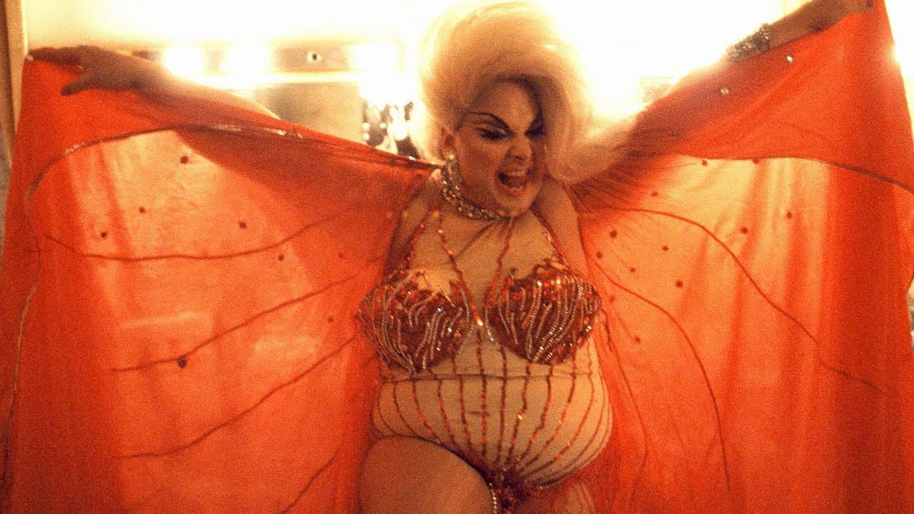 The Neon Woman backdrop