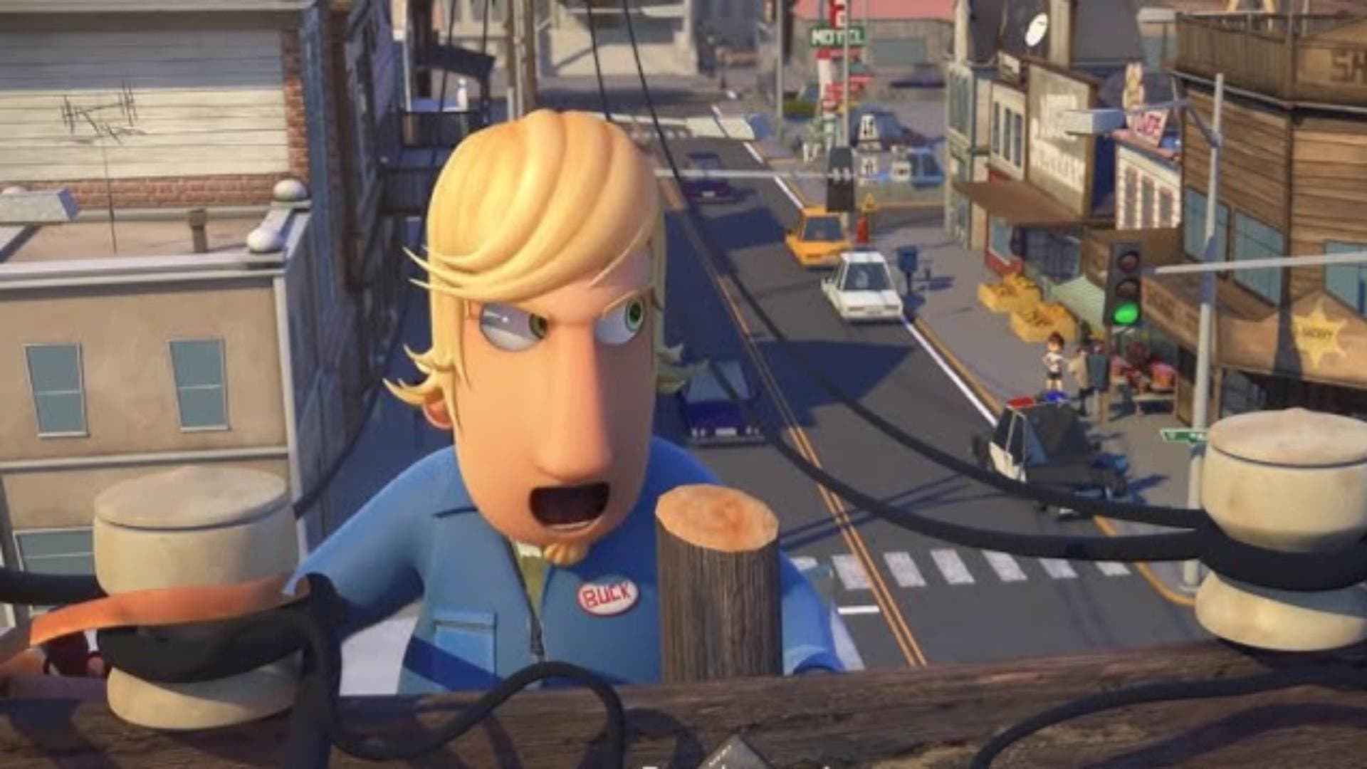 Electroshock backdrop