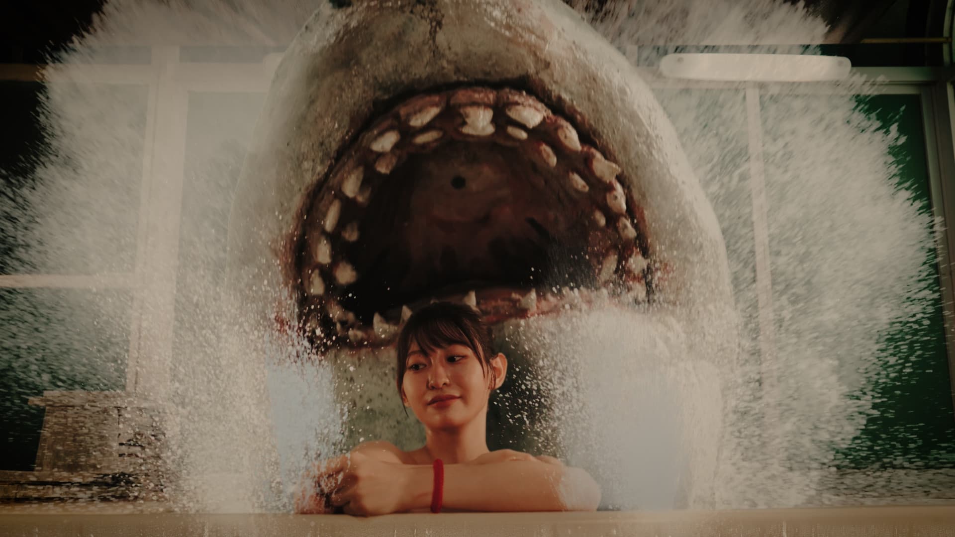 Hot Spring Shark Attack backdrop