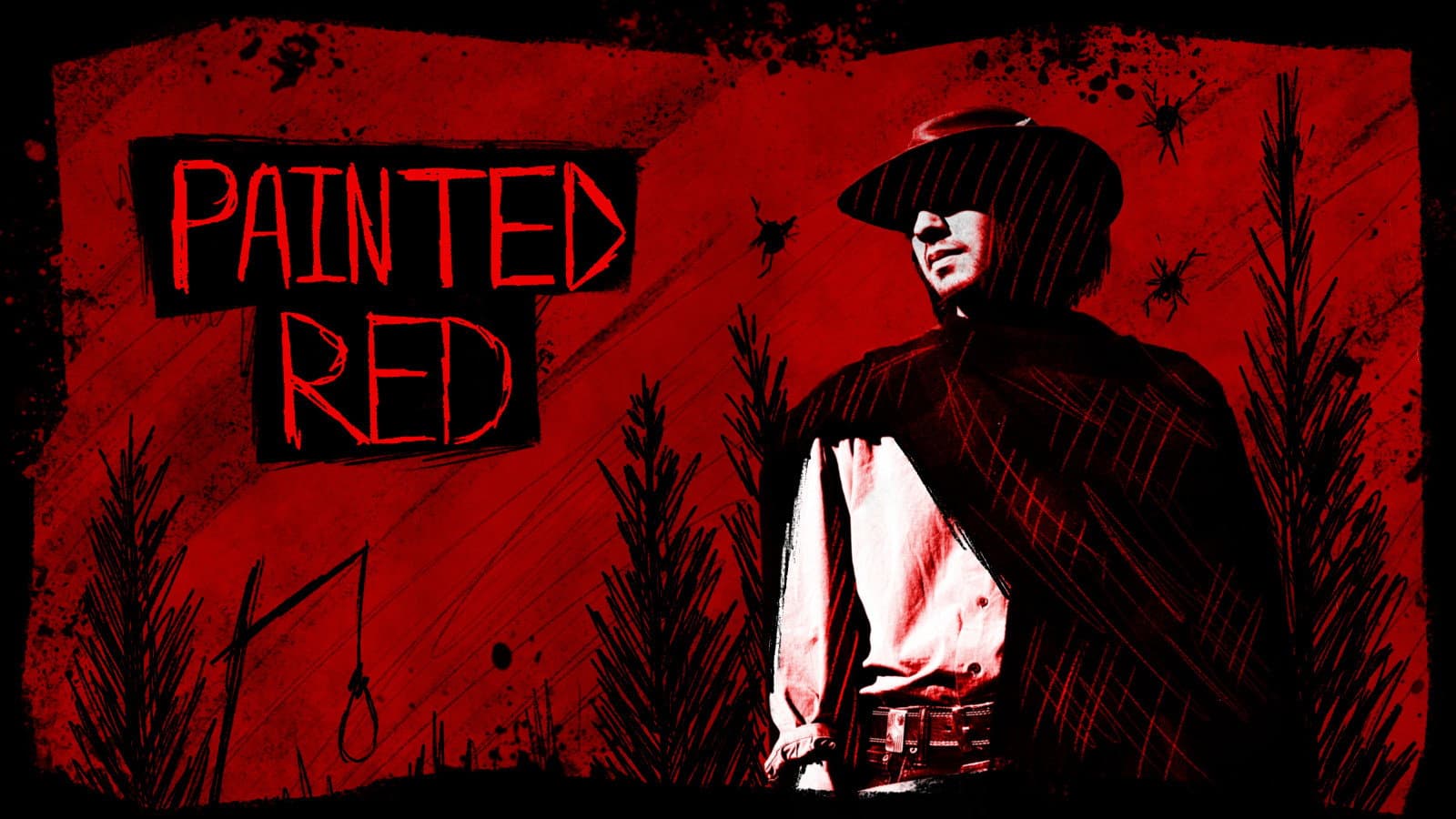 Painted Red backdrop