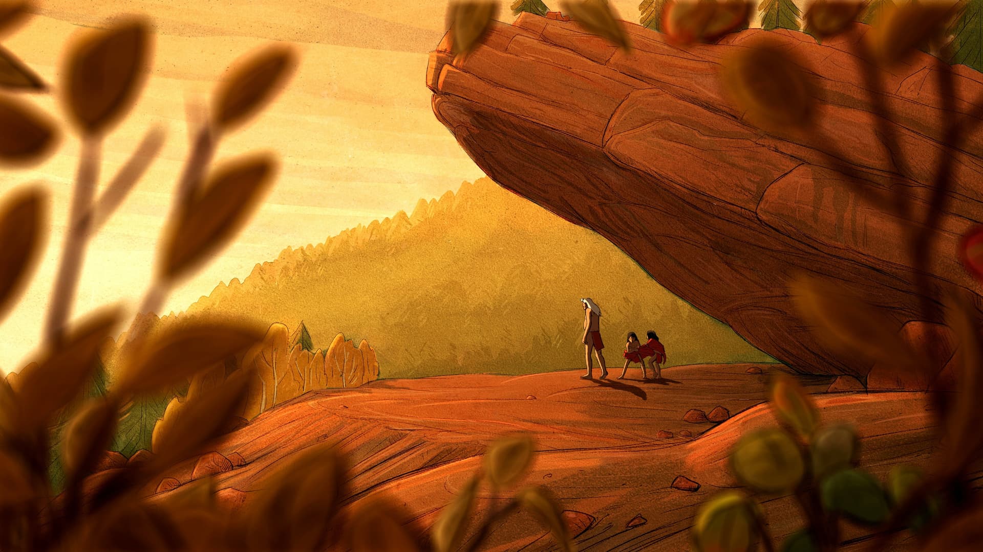 Four Souls of Coyote backdrop