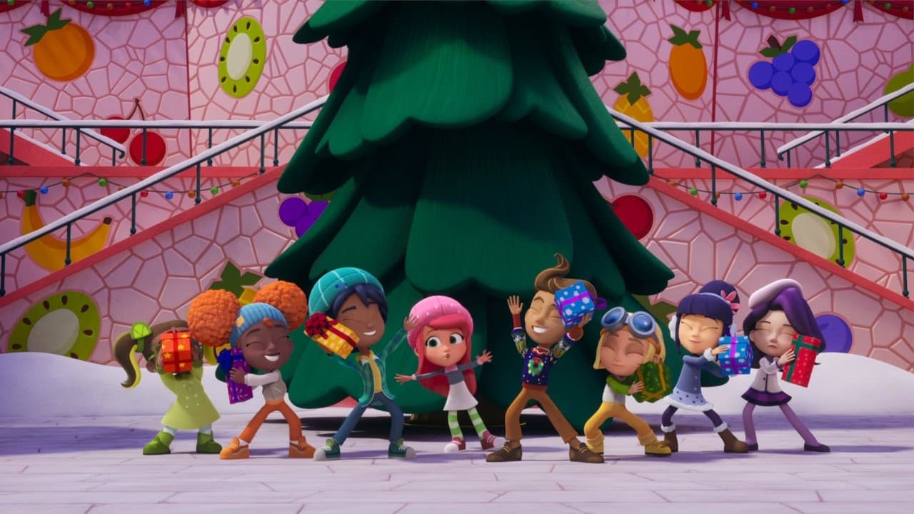 Strawberry Shortcake's Perfect Holiday backdrop