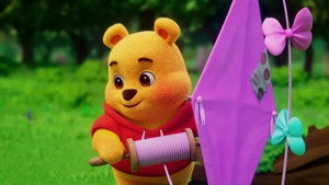 Piglet and the Kite
