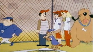 Dinky at The Bat