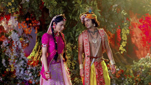 Radha, Krishna Break the Fast
