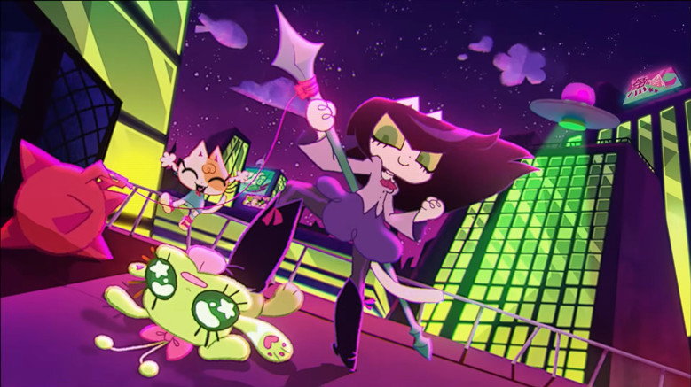 Next Friday - Magical Meow Meow backdrop
