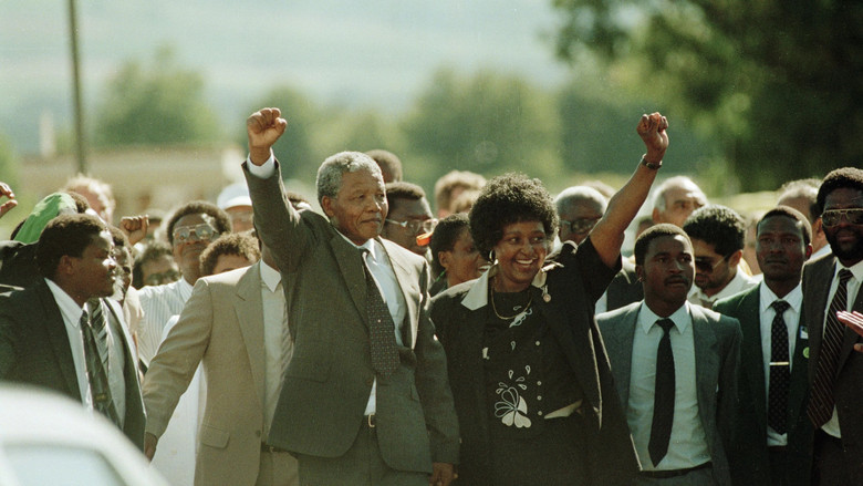 Free Nelson Mandela backdrop