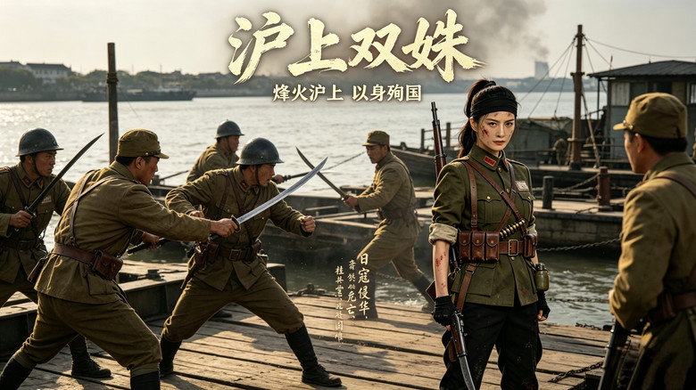 Two Heroines of Shanghai backdrop