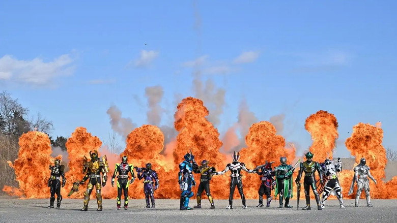 Kamen Rider Outsiders backdrop