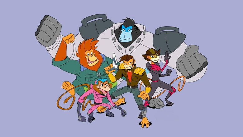 Captain Simian & the Space Monkeys backdrop