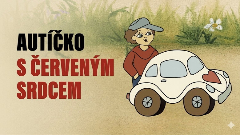 Autíčko s červeným srdcem backdrop