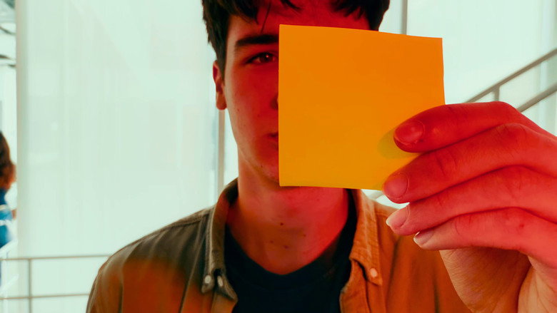 ARE YOU TELLING ME THAT YOU KNOW WHAT TO DO BECAUSE YOU GET NOTES FROM THE FUTURE TELLING YOU SO? backdrop
