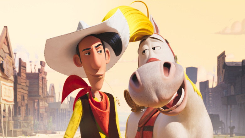Lucky Luke in Welcome to Fanga Town backdrop
