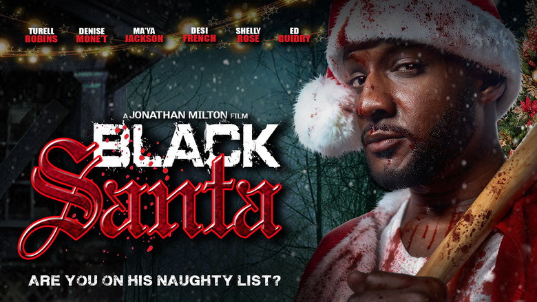 Black Santa backdrop