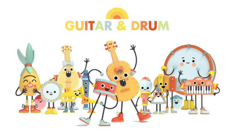 Guitar & Drum backdrop