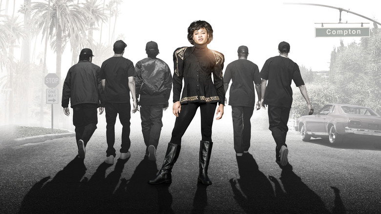 Surviving Compton: Dre, Suge and Michel'le backdrop