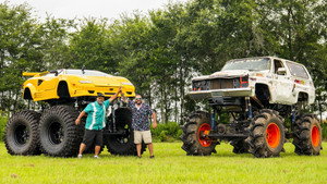 Lifted Lambo Mud Truck!